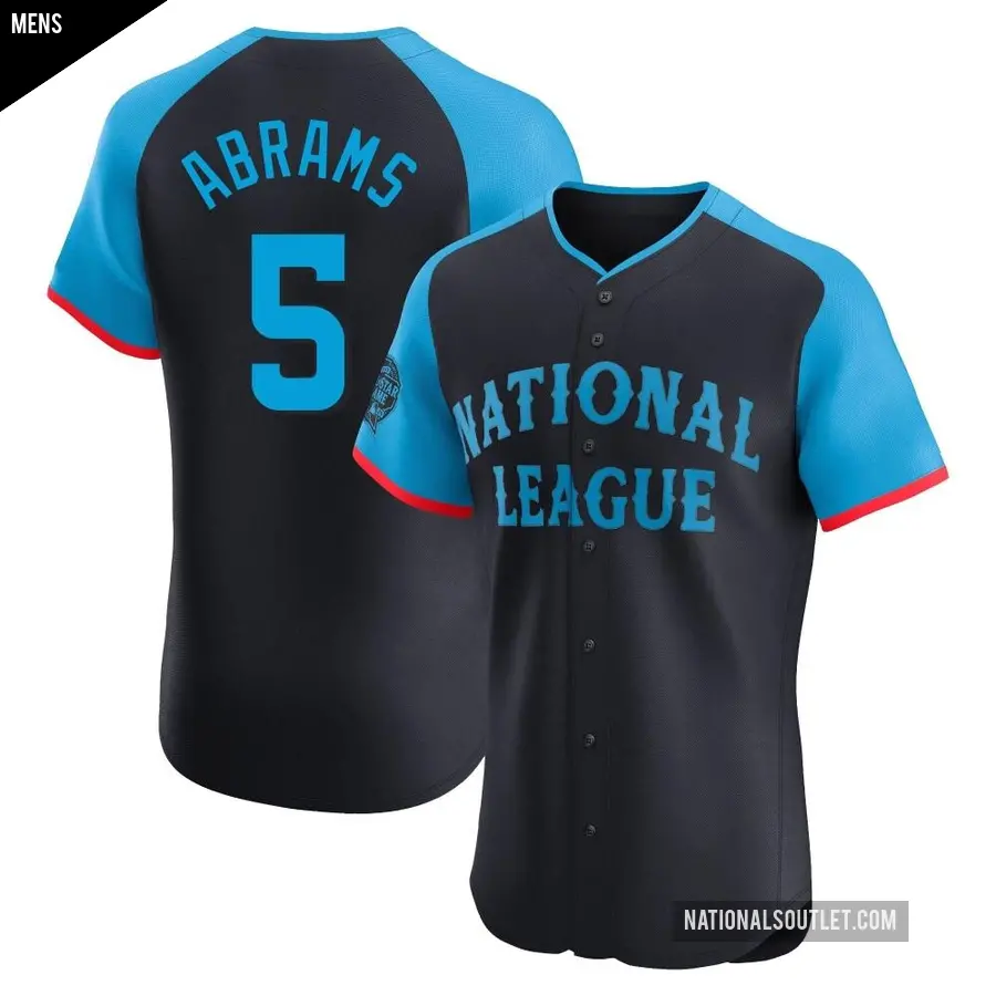 Men's Washington Nationals ＃5 CJ Abrams Elite Navy National League 2024 All-Star Game Jersey
