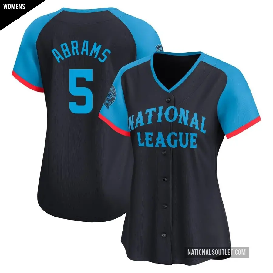 Women's Washington Nationals ＃5 CJ Abrams Limited Navy National League 2024 All-Star Game Jersey