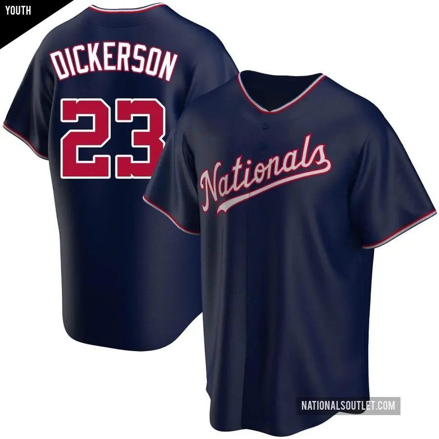 Youth Washington Nationals ＃23 Corey Dickerson Replica Navy Alternate Jersey