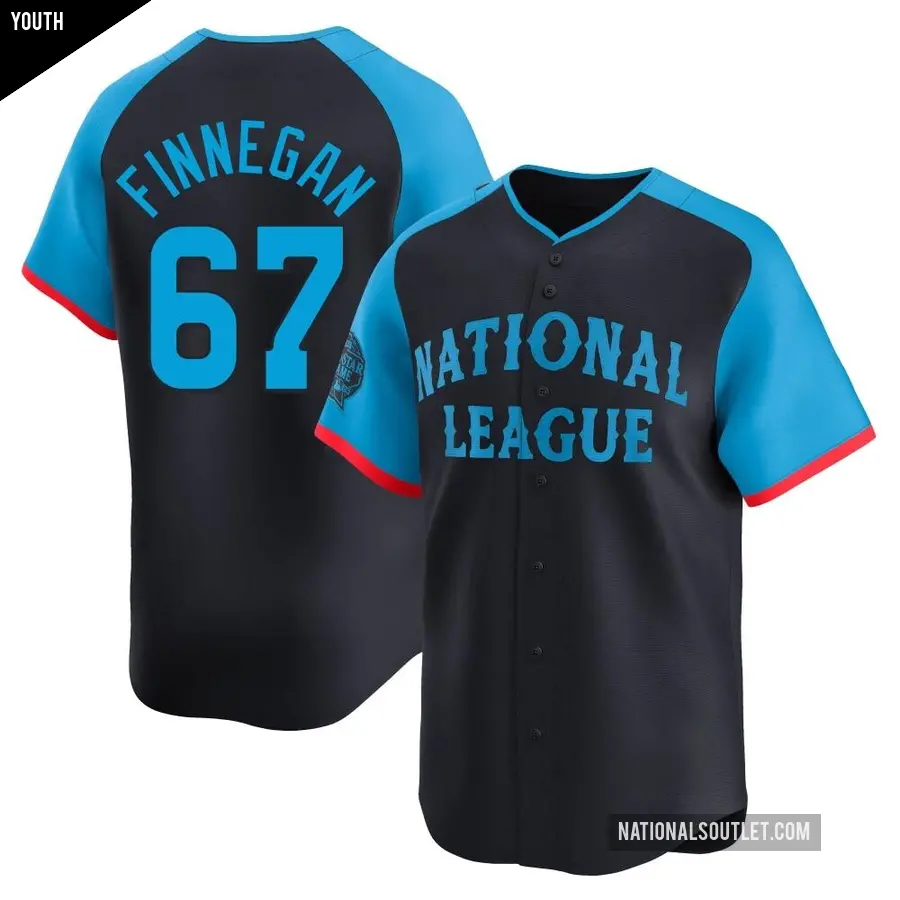 Youth Washington Nationals ＃67 Kyle Finnegan Limited Navy National League 2024 All-Star Game Jersey